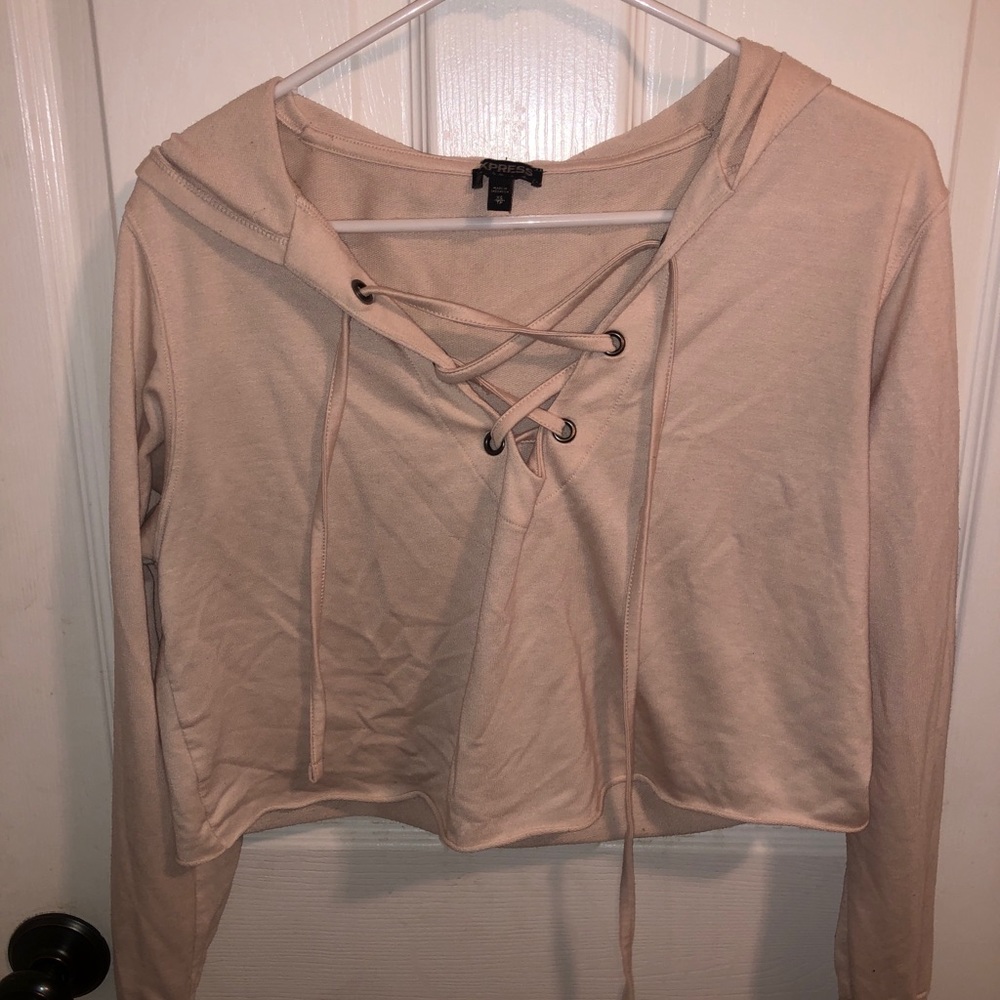 Express Cropped Hoodie